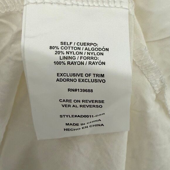 A Collective Story Tiered Button Front Maxi Dress Women Large White Whimsical - Picture 9 of 11